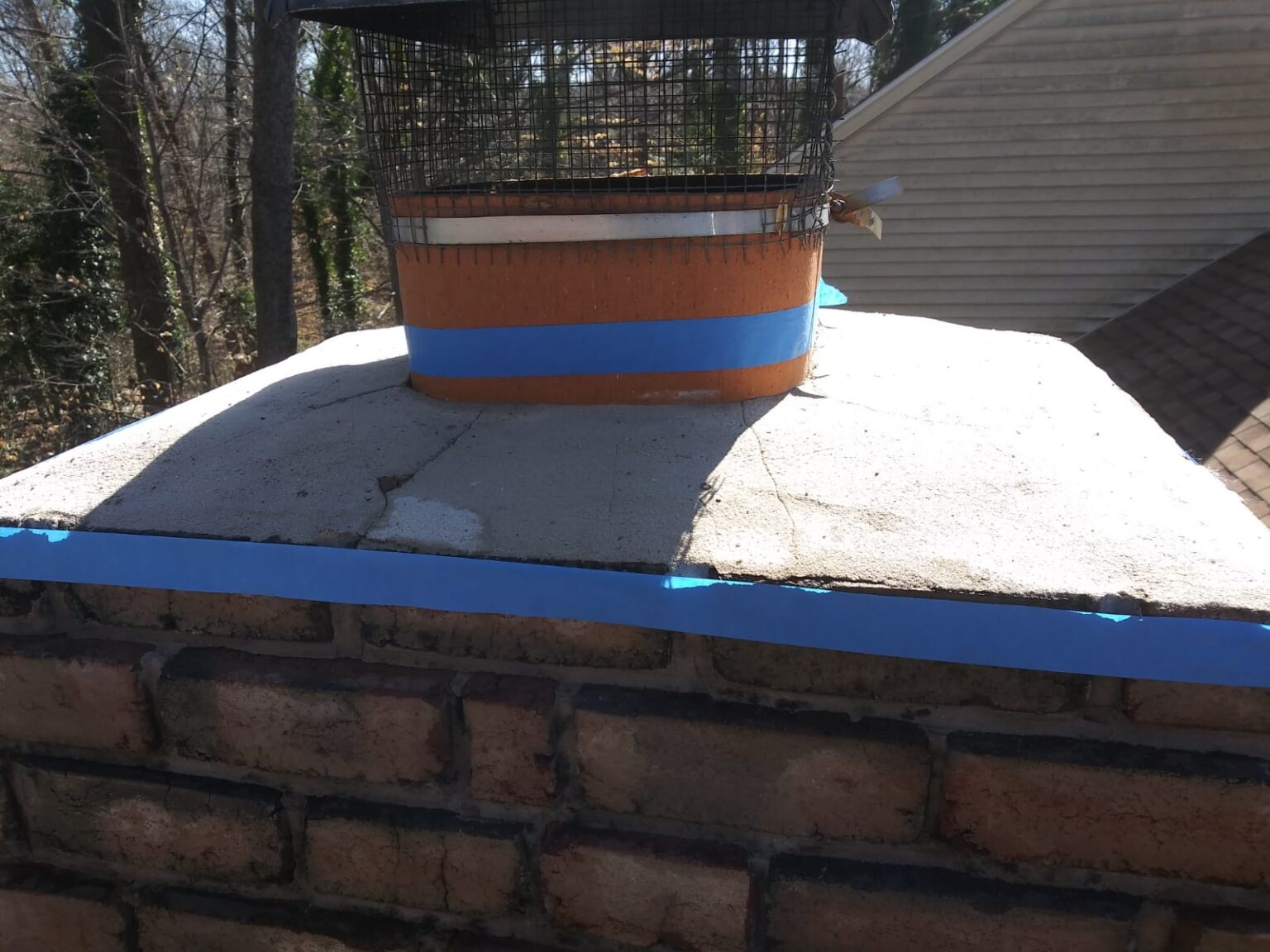 Chimney Crown Repair 3/7/20 Masters Chimney & Hearth