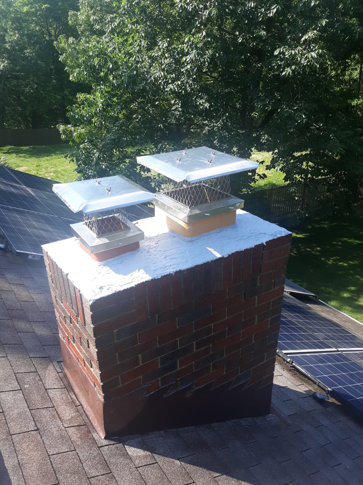 Chimney Crown Repair 6/25/20 Masters Chimney & Hearth