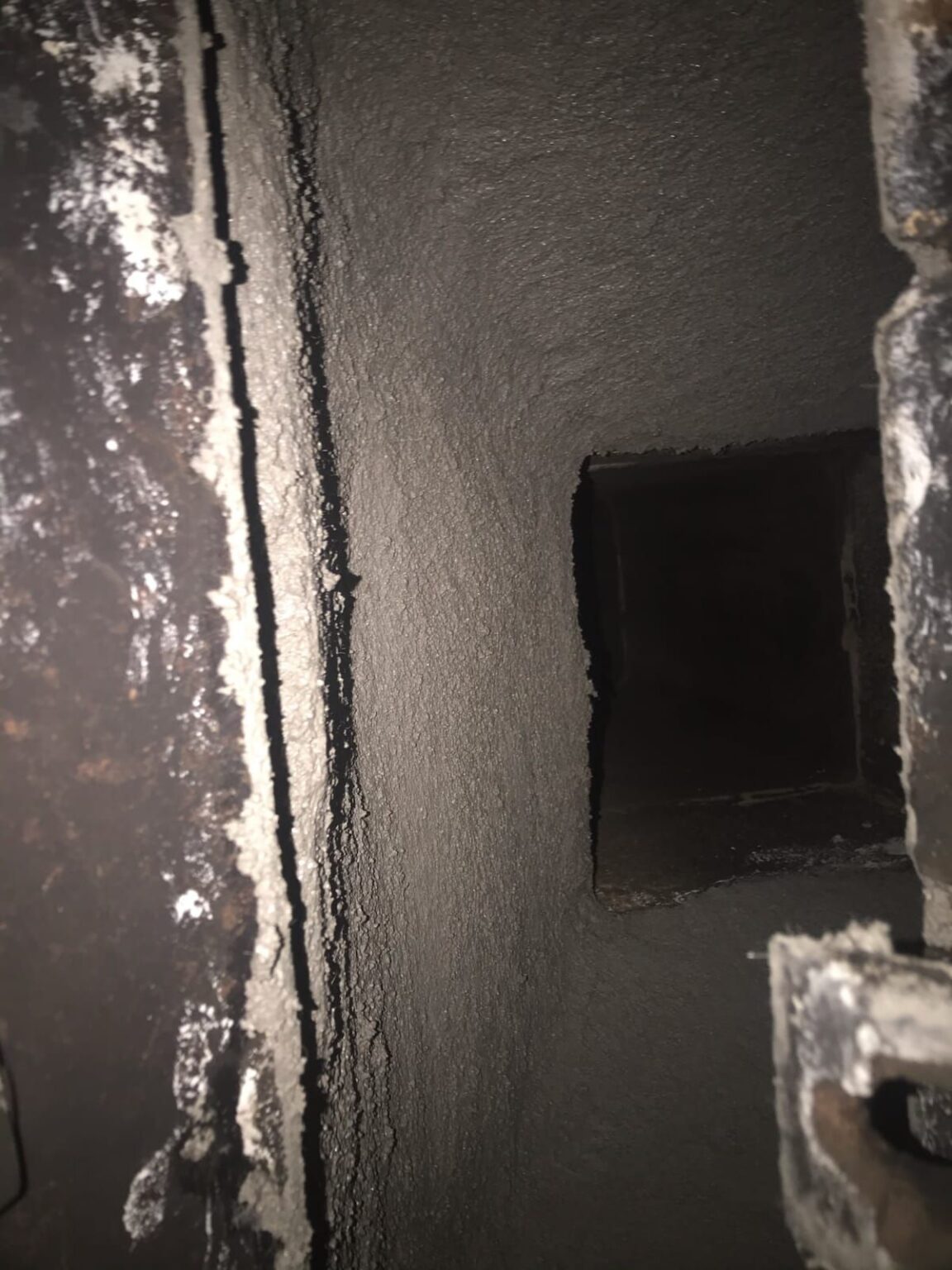 Parging smoke chamber 2 Masters Chimney & Hearth